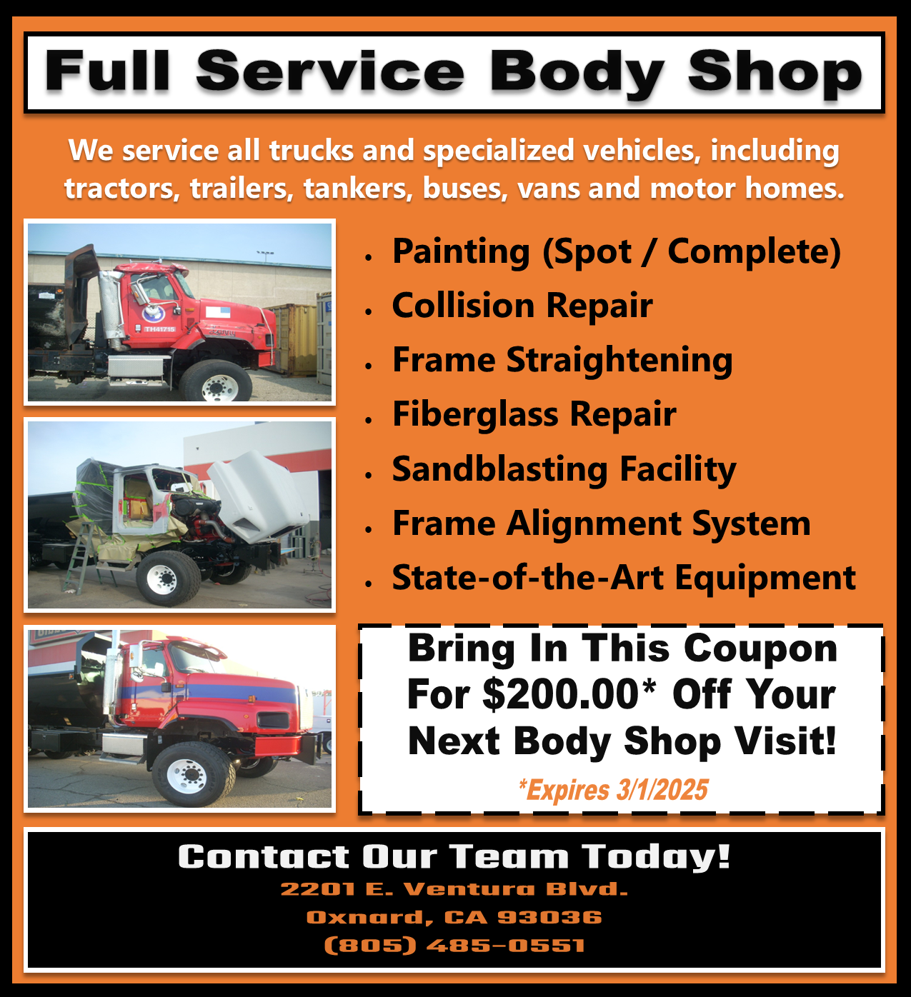 New Body Shop Flyer